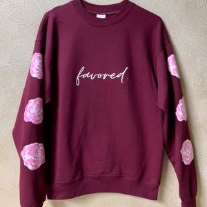 HANDMADE - Favored | Rose Crewneck